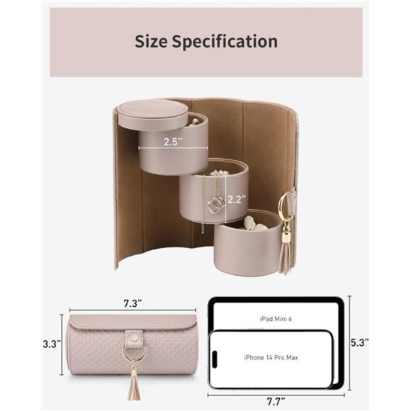 Jewelry Box Travel Jewelry  Organizer - Picture 3 of 5